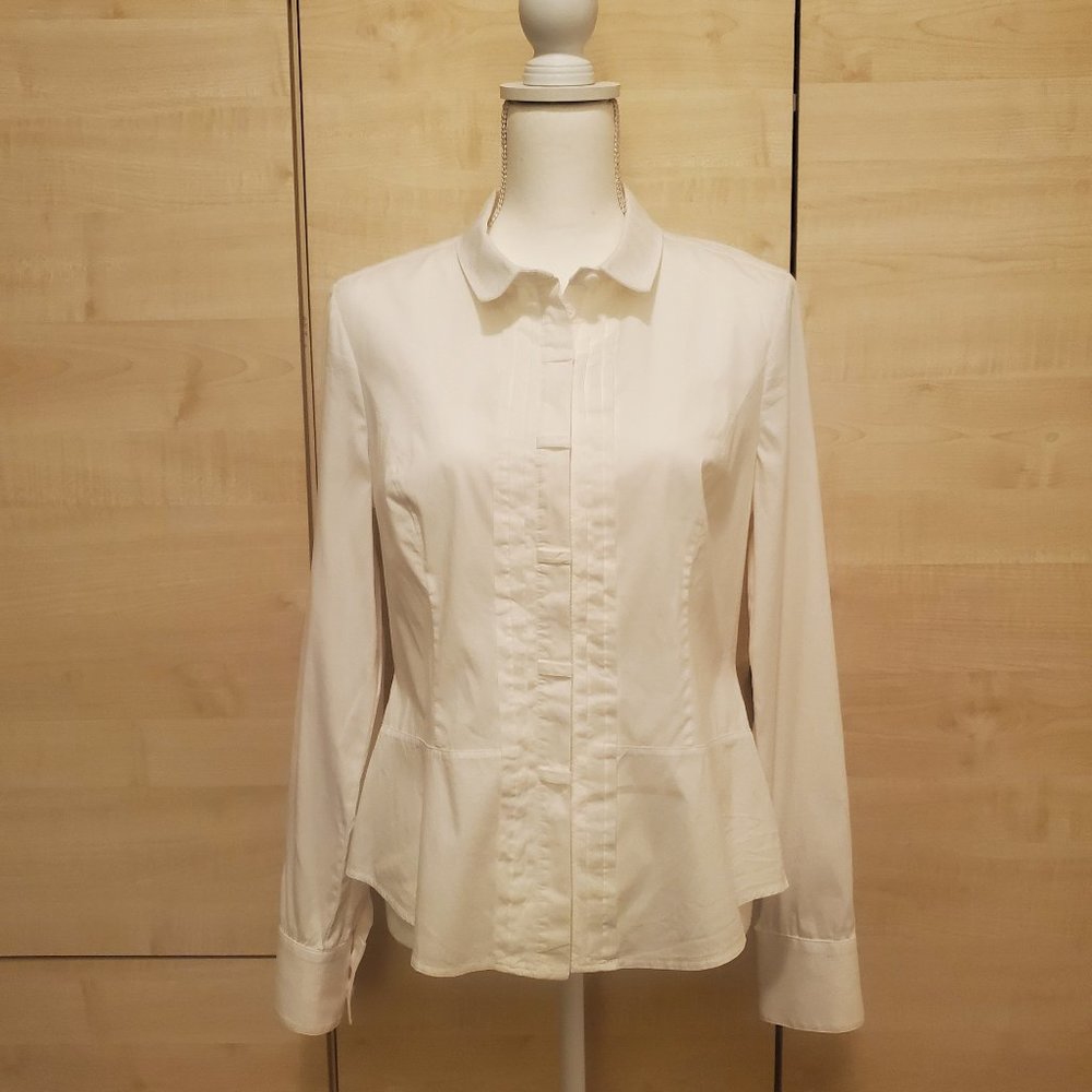 Karen Millen White Button Front Top